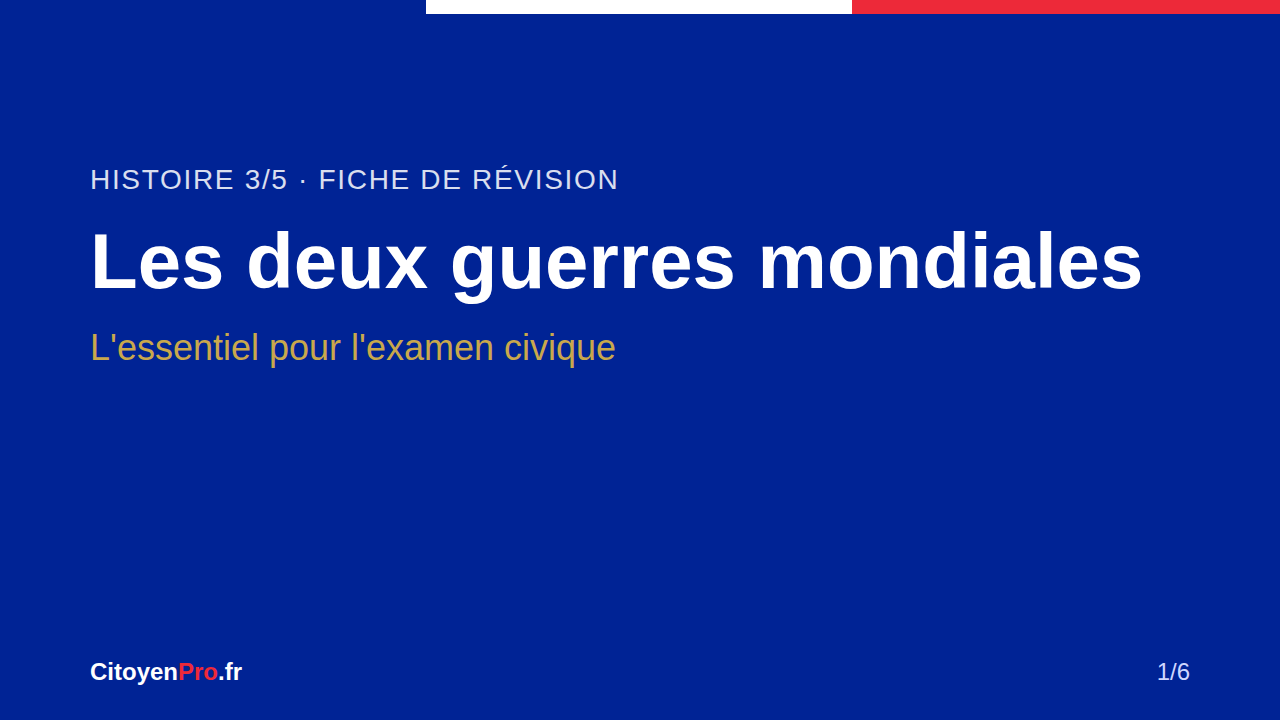 Les deux guerres mondiales